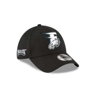 Green Philadelphia Eagles Hat - New Era NFL Logo Mix 39THIRTY Stretch Fit Caps USA4317528